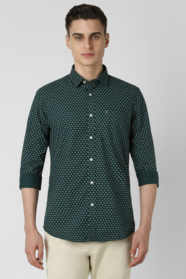 VAN HEUSEN SPORT Men Printed Casual Green Shirt