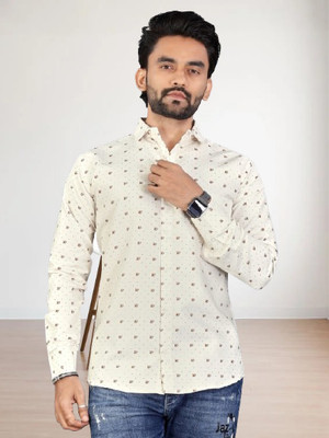 ISUEL FAB Men Checkered Casual Light Blue Shirt