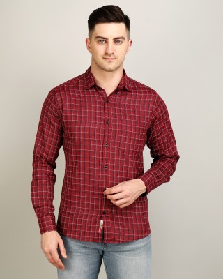 HAWLER Men Printed Casual Red, White, Black Shirt