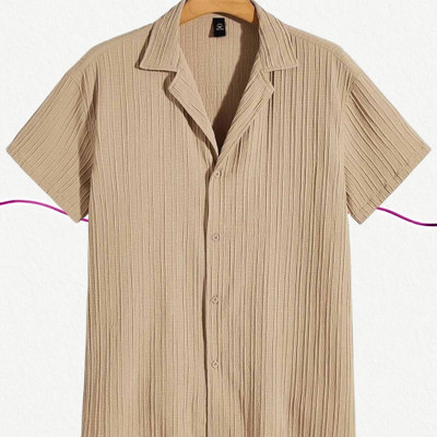 Nita creation Men Solid Formal Gold Shirt
