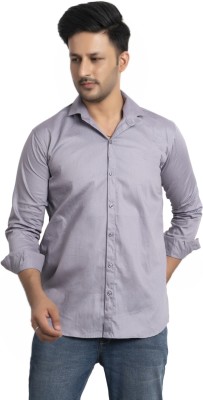 BRAVESTONE Men Solid Casual Grey Shirt