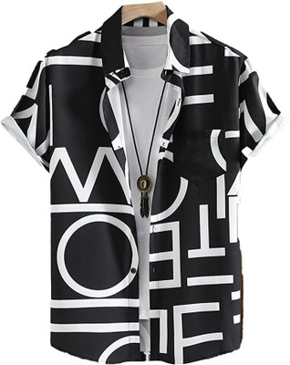 DHAMELIYA ENTERPRISE Women Printed Casual Black, White Shirt