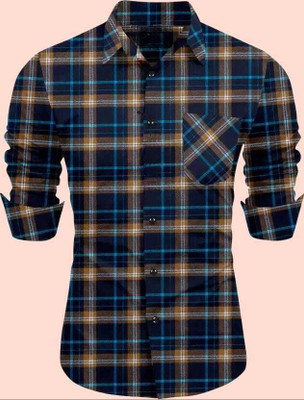 Kyutiman Men Checkered Formal Multicolor Shirt