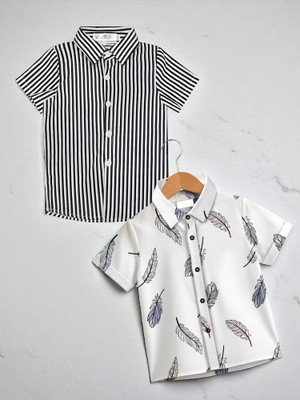 KIDOOZA Boys Printed Casual Multicolor Shirt
