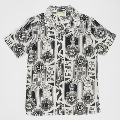 Pantaloons Junior Boys Printed Casual White Shirt