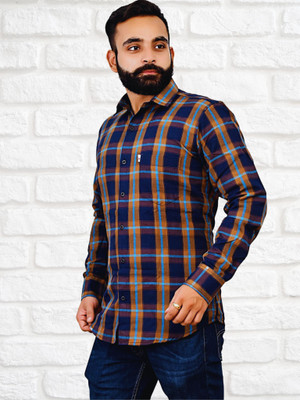 VK WINTER WEAR Men Striped Casual Multicolor Shirt