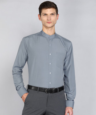 Appel Touch Men Solid Formal Grey Shirt