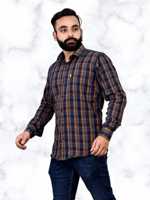 VK WINTER WEAR Men Checkered Casual Multicolor Shirt