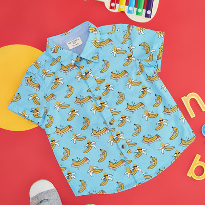 Pantaloons Baby Baby Boys Printed Casual Multicolor Shirt