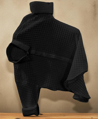 ZONANZA Men Self Design Casual Black Shirt