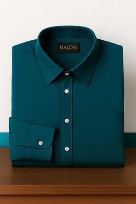 PROBEX INTERNATIONAL Men Solid Casual Dark Green Shirt