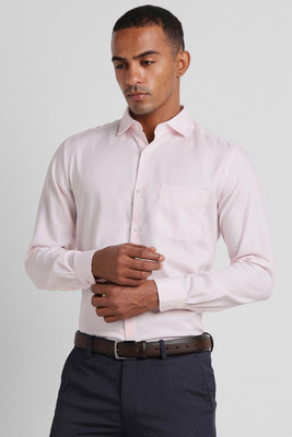 PETER ENGLAND Men Solid Formal Pink Shirt