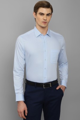 LOUIS PHILIPPE Men Striped Formal Light Blue Shirt