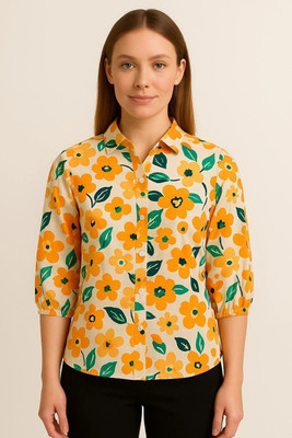 GLENZI Women Printed Casual Multicolor Shirt