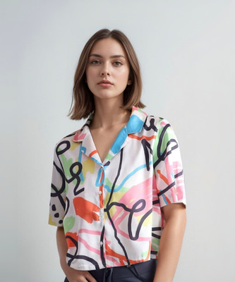 DL Fashion Women Printed Casual Multicolor Shirt