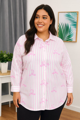 ClassyLooks Women Striped, Printed Casual Multicolor Shirt