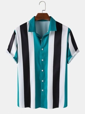 spela Men Striped Casual Multicolor Shirt