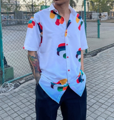 STOVESSY Men Printed Casual Multicolor Shirt