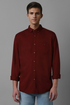 LOUIS PHILIPPE Men Solid Casual Red Shirt