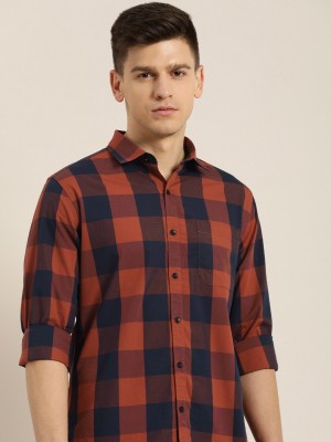 INVICTUS Men Checkered Casual Red Shirt