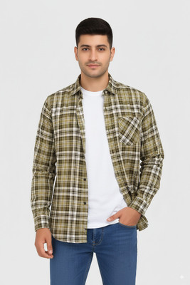 Fashion Men Checkered Formal Multicolor Shirt