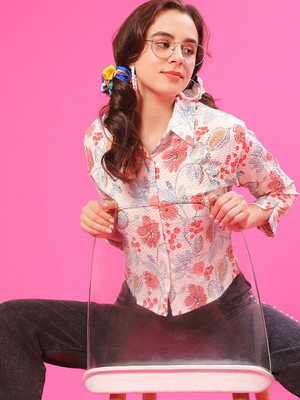 V-MART Women Printed Casual Multicolor Shirt
