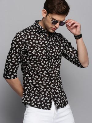 Showoff Men Printed Casual Black, Red, White Shirt