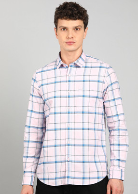 KILLER Men Checkered Casual Pink Shirt