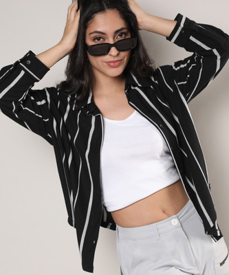 CAMPUS SUTRA Women Striped Casual Multicolor Shirt