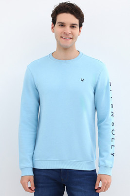 Allen Solly Full Sleeve Solid Men Sweatshirt