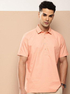 INVICTUS Men Solid Casual Pink Shirt