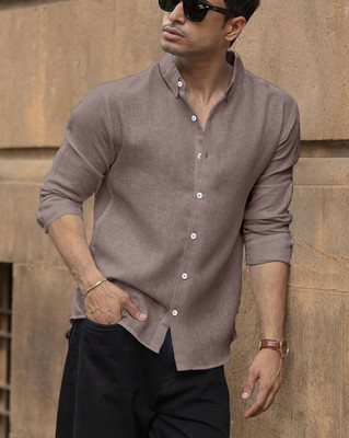 Yanthi Store Men Self Design Casual Maroon Shirt