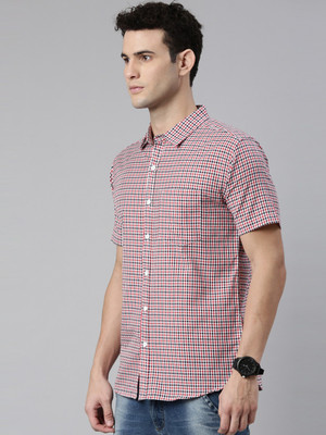 METRONAUT by Flipkart Men Checkered Casual Red Shirt