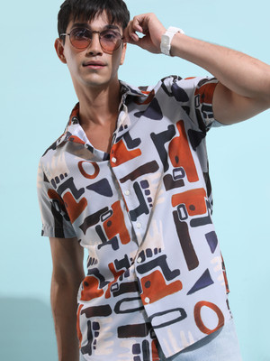 HIGHLANDER Men Printed Casual Multicolor Shirt