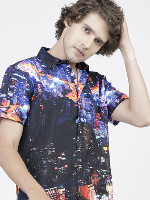 HIGHLANDER Men Printed Casual Multicolor Shirt