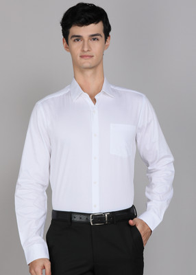 ARROW Men Self Design Formal White Shirt