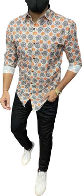 yogi creation Men Printed Casual Multicolor Shirt