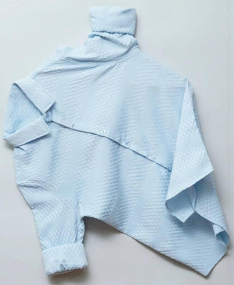 SATADHAR ENTERPRISE Men Solid Casual Light Blue Shirt