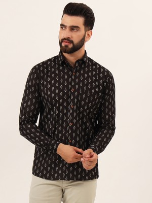 MILLENNIAL MEN Men Printed Casual Brown Shirt