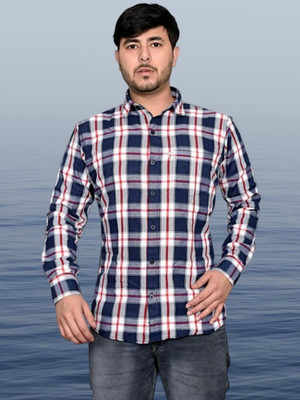 VK WINTER WEAR Men Checkered Casual Multicolor Shirt