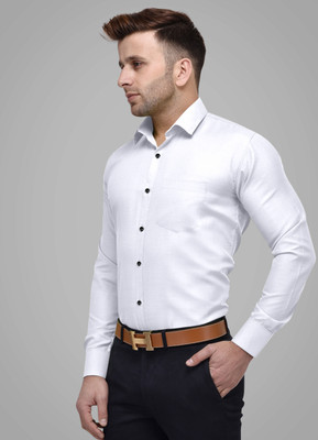SHIRTWALAA Men Solid Formal White Shirt