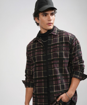 HIGHLANDER Men Checkered Casual Multicolor Shirt
