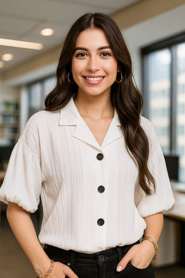 EKASYA Women Solid Casual White Shirt