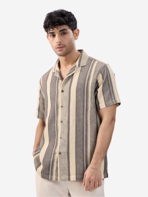 The Souled Store Men Striped Casual Multicolor Shirt