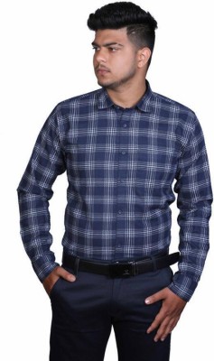 Tangy Men Checkered Casual Black Shirt