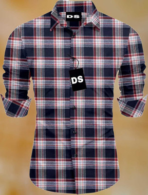 Jamanaba Men Checkered Casual Multicolor Shirt