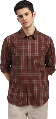 Arrow Sport Men Checkered Casual Maroon Shirt