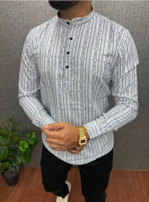Stellalifestyle Men Solid Casual Grey Shirt