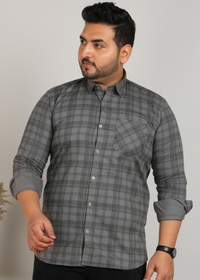 Sztori Men Checkered Casual Grey Shirt