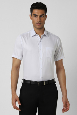 VAN HEUSEN Men Solid Formal White Shirt